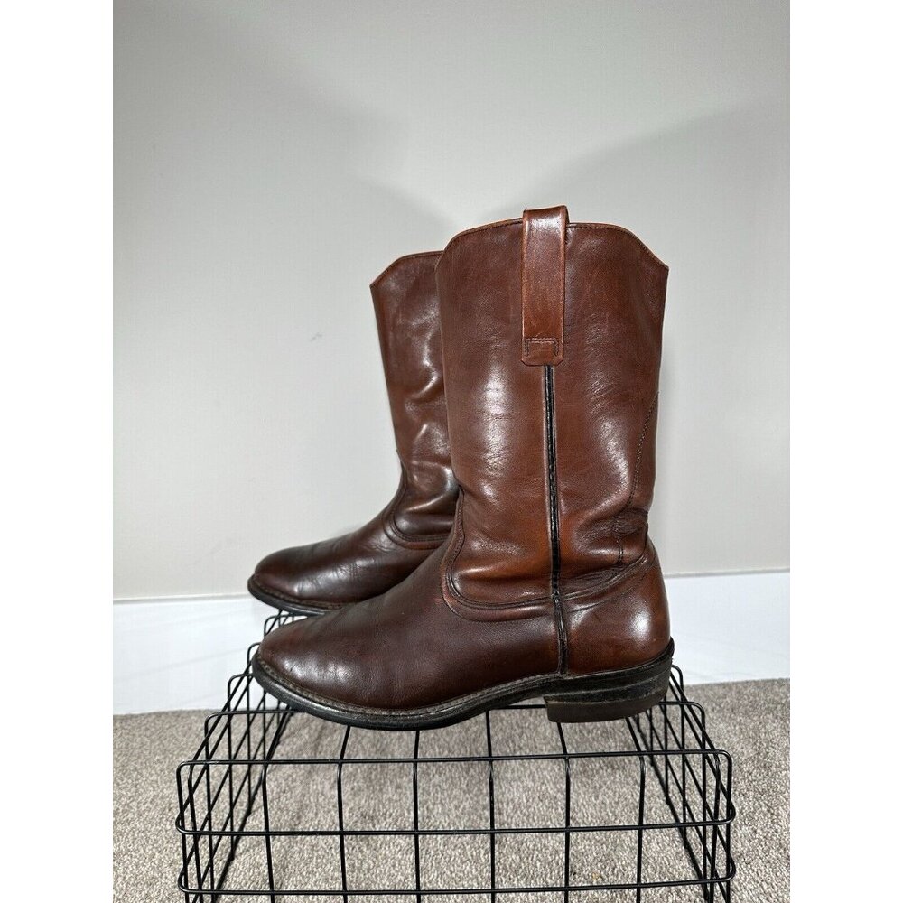 Vintage Red Wing Brown Leather Pull On Work Boots 261 Made in USA Men's 8 EEE